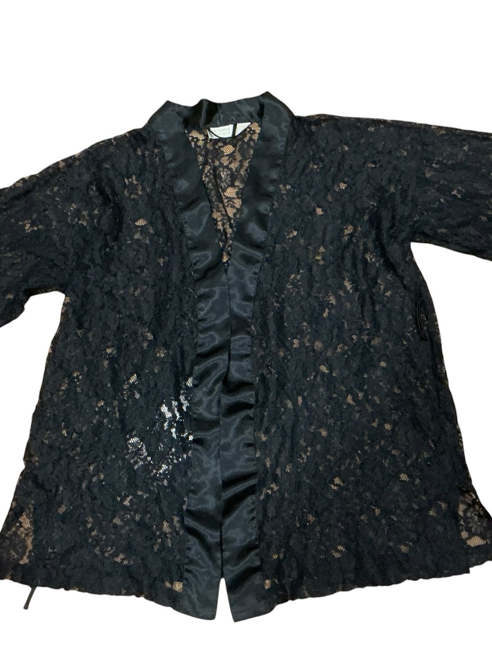 Vintage Victoria’s secret kimono wrap robe one size OS floral 90s